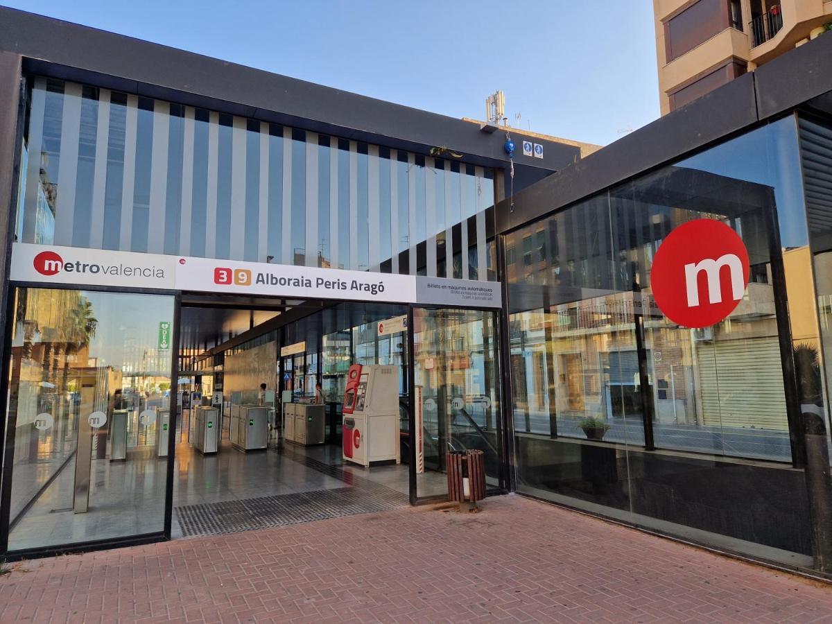 Casa 12 Pax Metro Alboraya Valencia Villa Exteriör bild